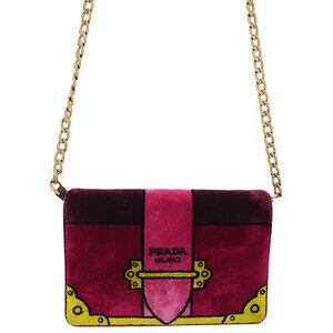 PRADA Cahier Chain Shoulder Bag